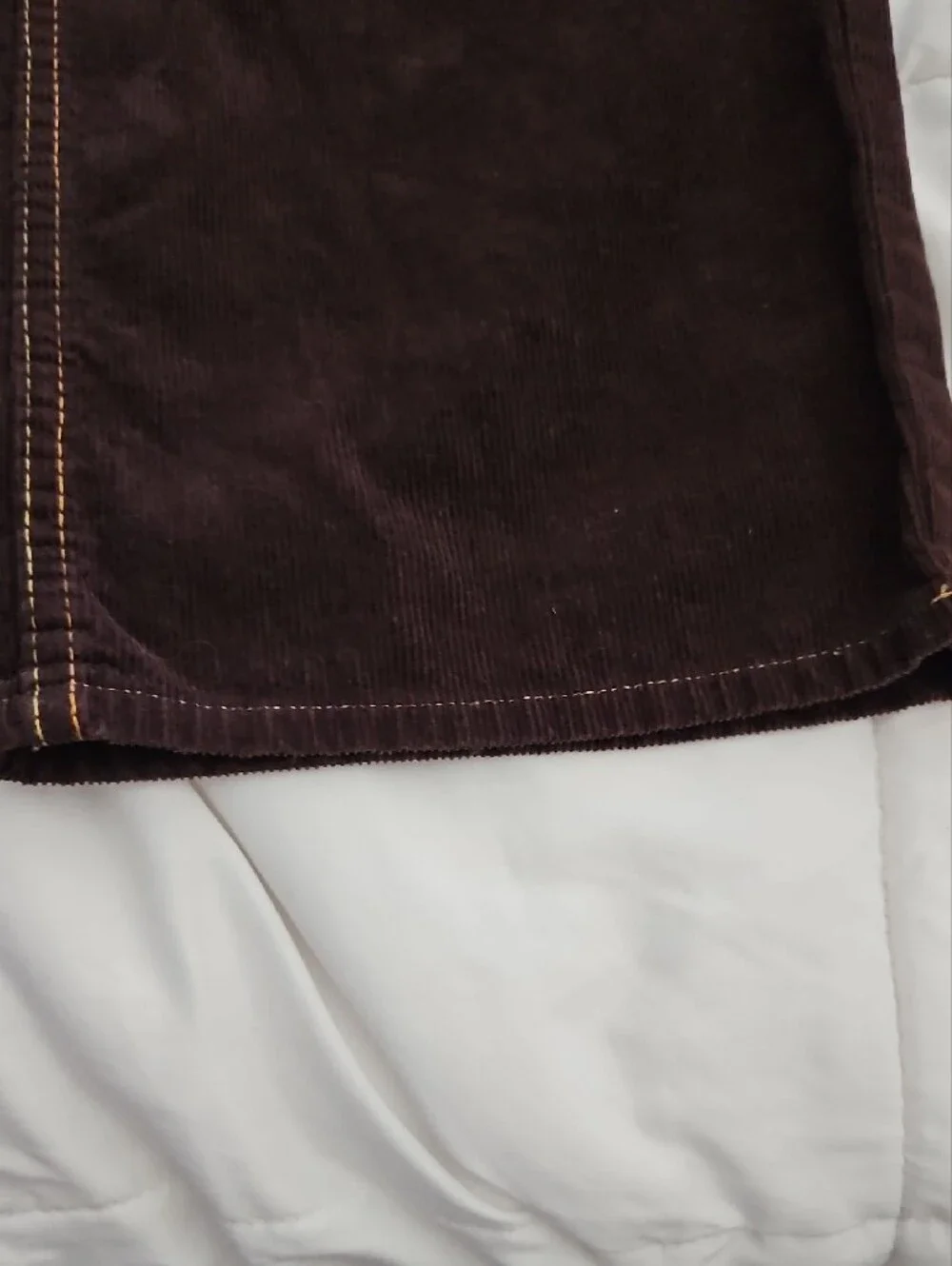 Tommy Hilfiger Brown Corduroy Pants with Red Trim